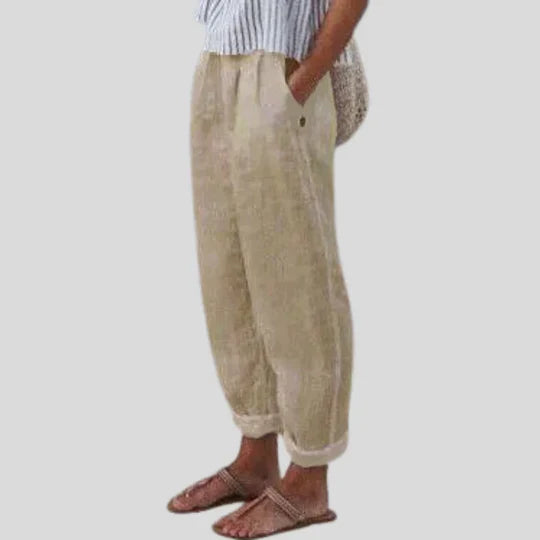 Emilia | Linen-Cotton Trousers