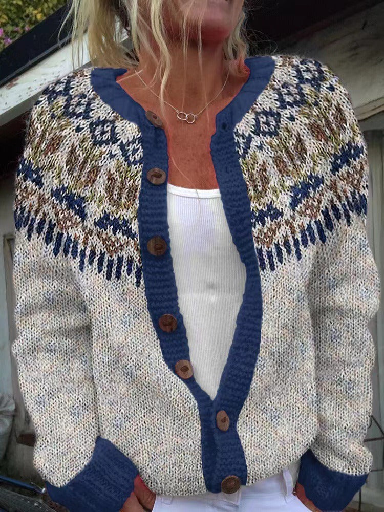 Ottoline | Patterned Knit Cardigan