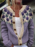 Philippa | Patterned Knit Cardigan
