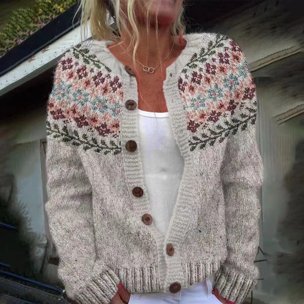 Petra | Patterned Knit Cardigan