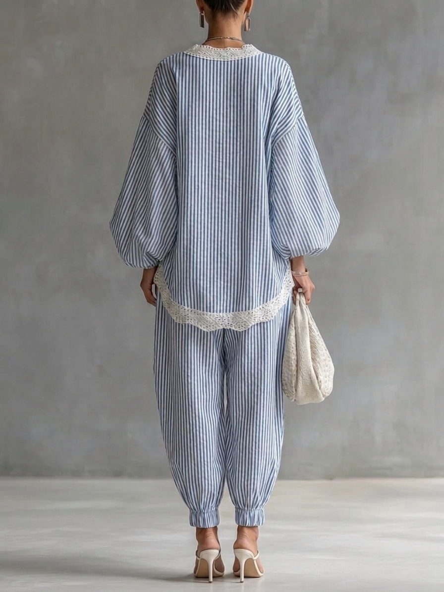 Gwendolyn | Striped Two-Piece Set
