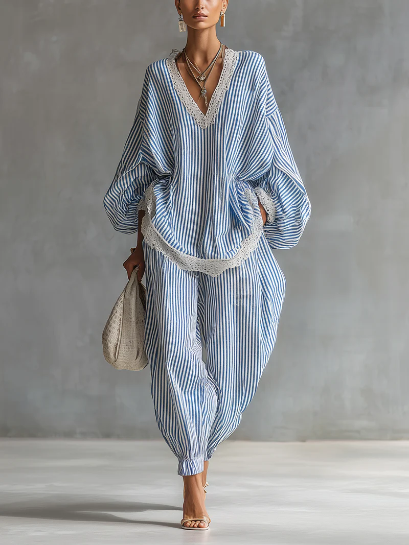 Gwendolyn | Striped Two-Piece Set