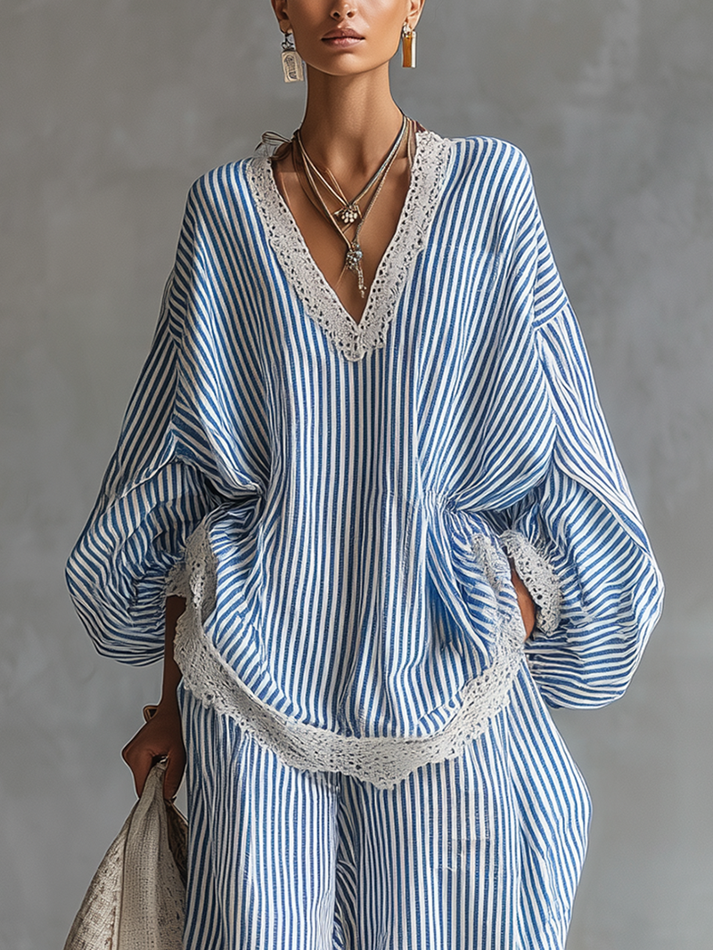 Gwendolyn | Striped Two-Piece Set