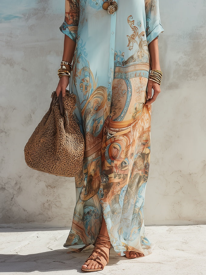 Gloria | Paisley Maxi Dress