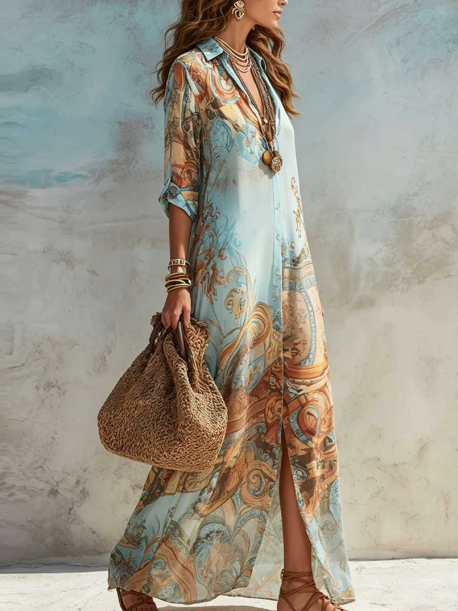 Gloria | Paisley Maxi Dress