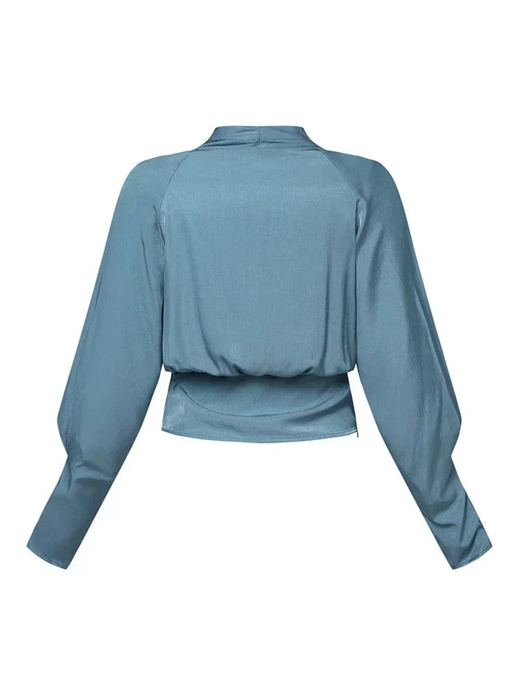 Marcella | Draped V-Neck Blouse