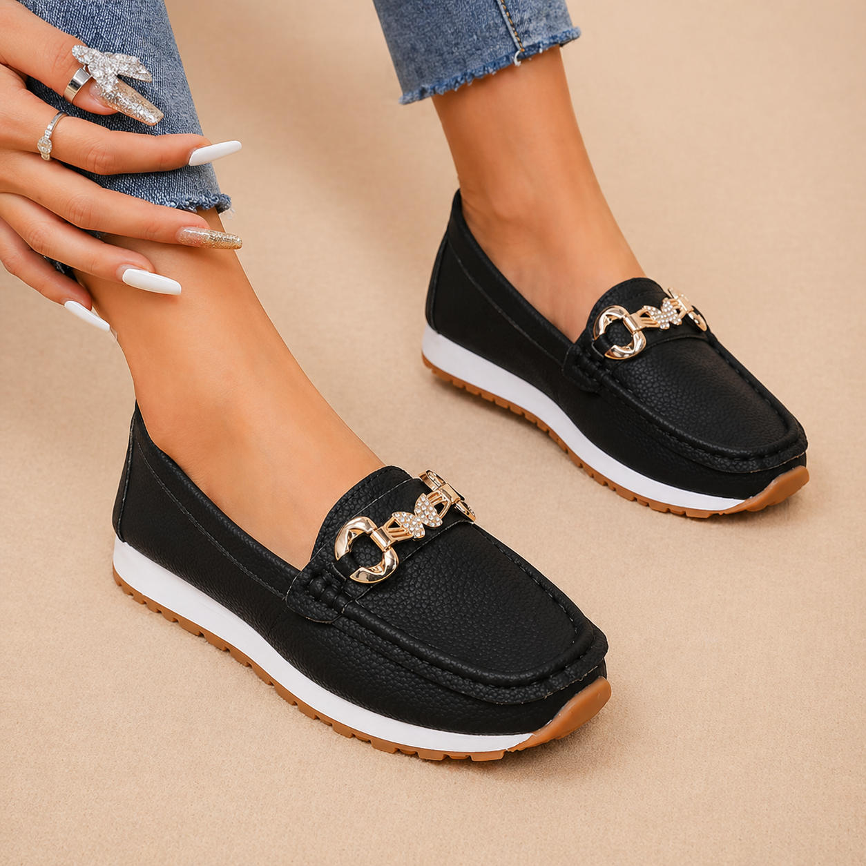 Hannah | Buckle Loafers