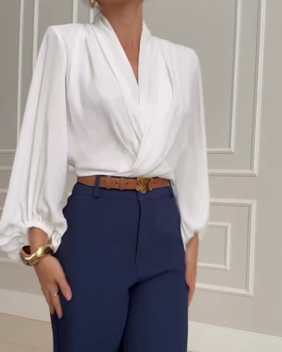 Nicolette | Lantern Sleeve Blouse