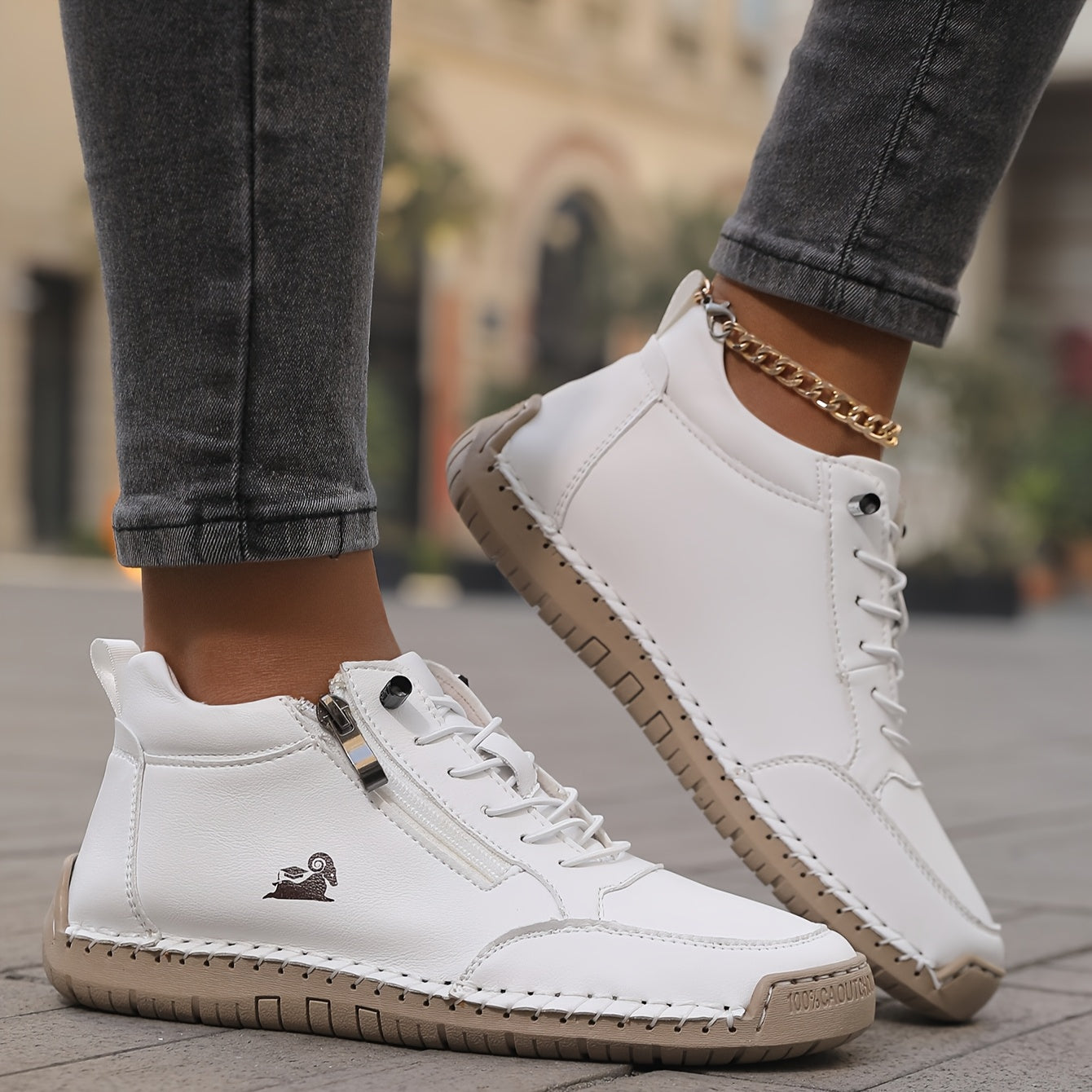 Wilhelmina | Zip-Up Orthopaedic Trainers