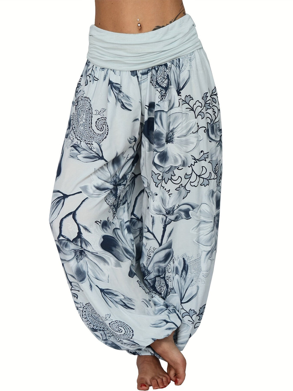 Solene | Floral Trousers