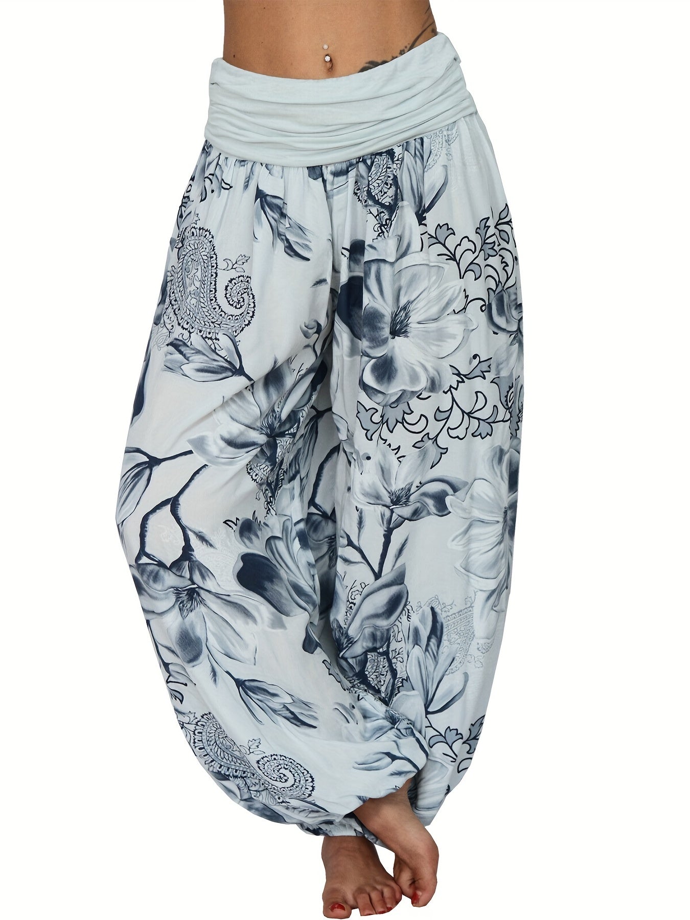 Solene | Floral Trousers