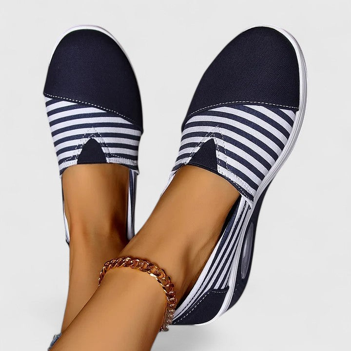 Jocelyn | Striped Slip-On Trainers