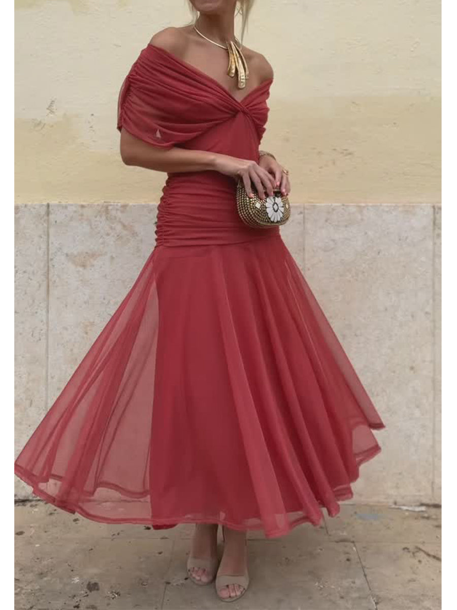 Vittoria | Off-the-Shoulder Midi Dress