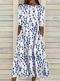 Sela | Coastal Floral Midi Dress