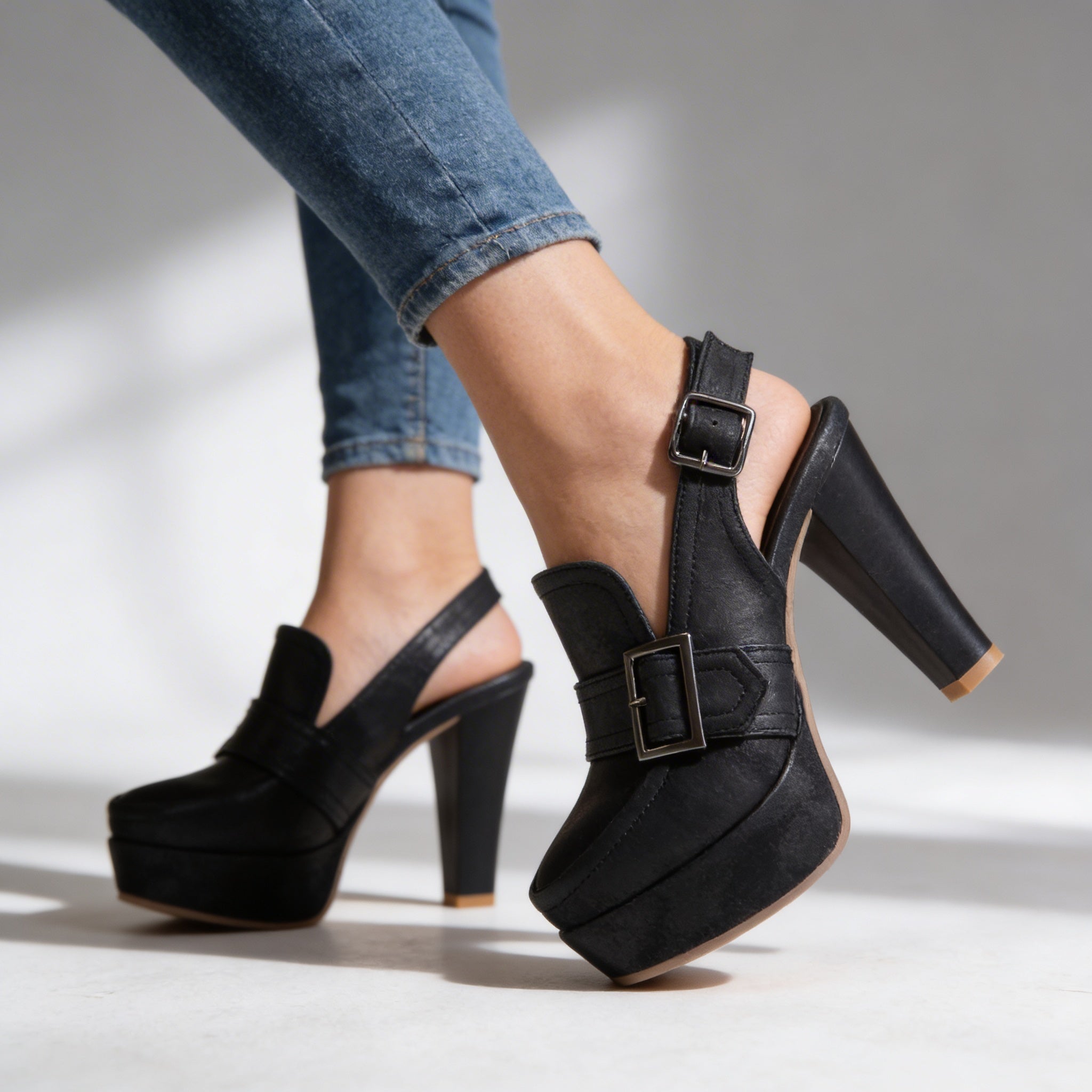 Felicity | Platform Slingback Block Heel