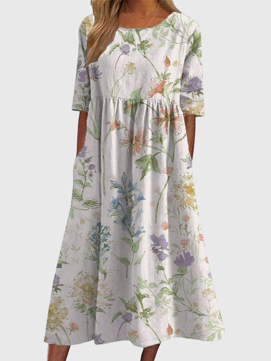 Paloma | Embroidered Midi Dress