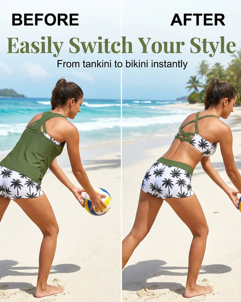 Maren | Three-Piece Tankini Swim Set