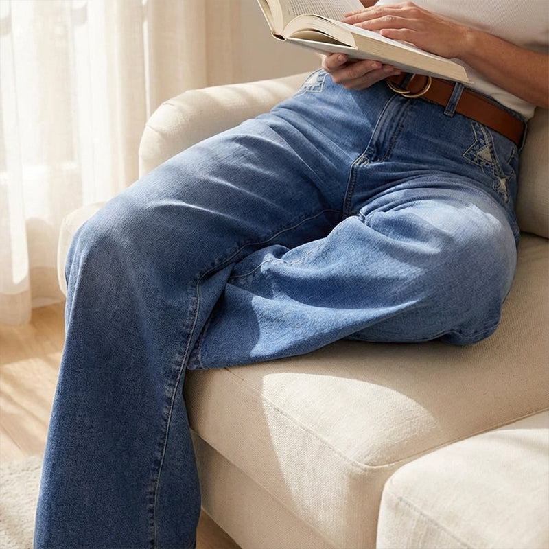 Camille | Retro High-Waisted Wide Jeans