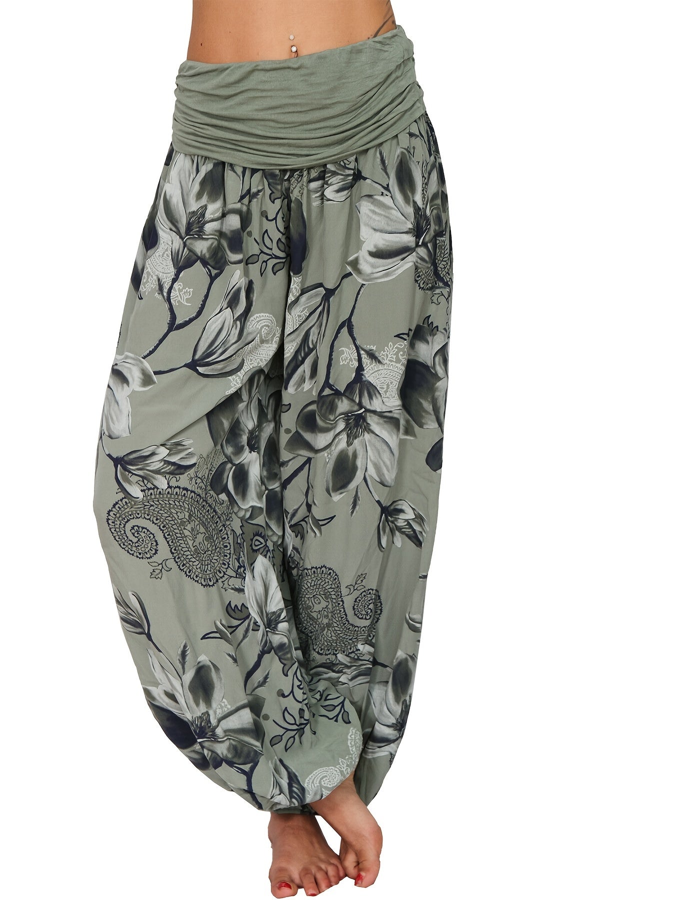 Solene | Floral Trousers