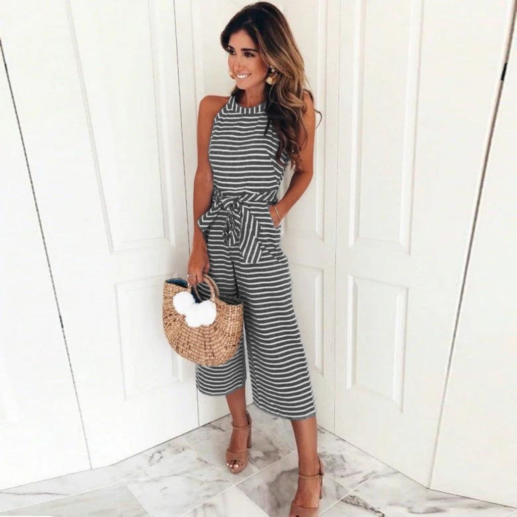 Sandra | Striped Jumpsuit
