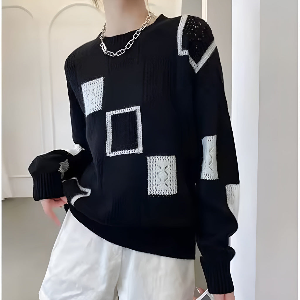 Faye | Patchwork Knit Jumper