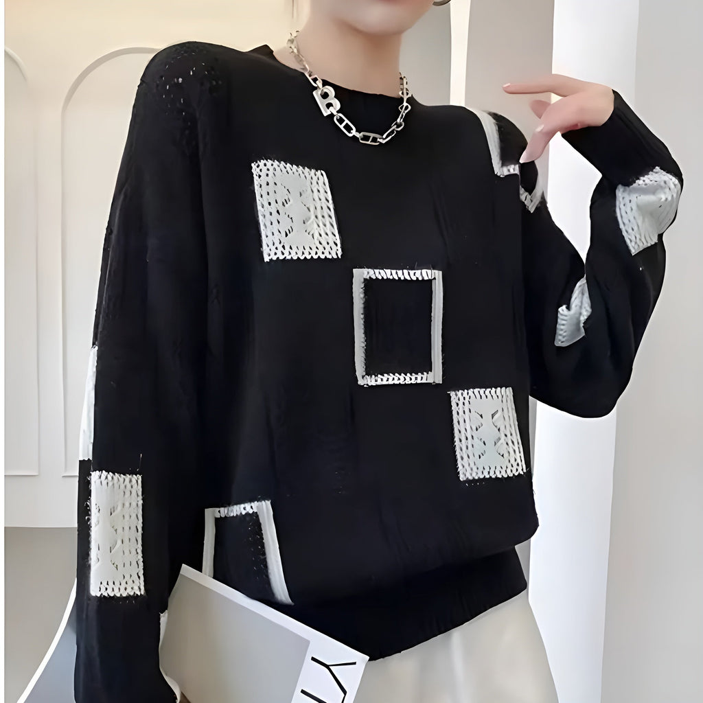 Faye | Patchwork Knit Jumper