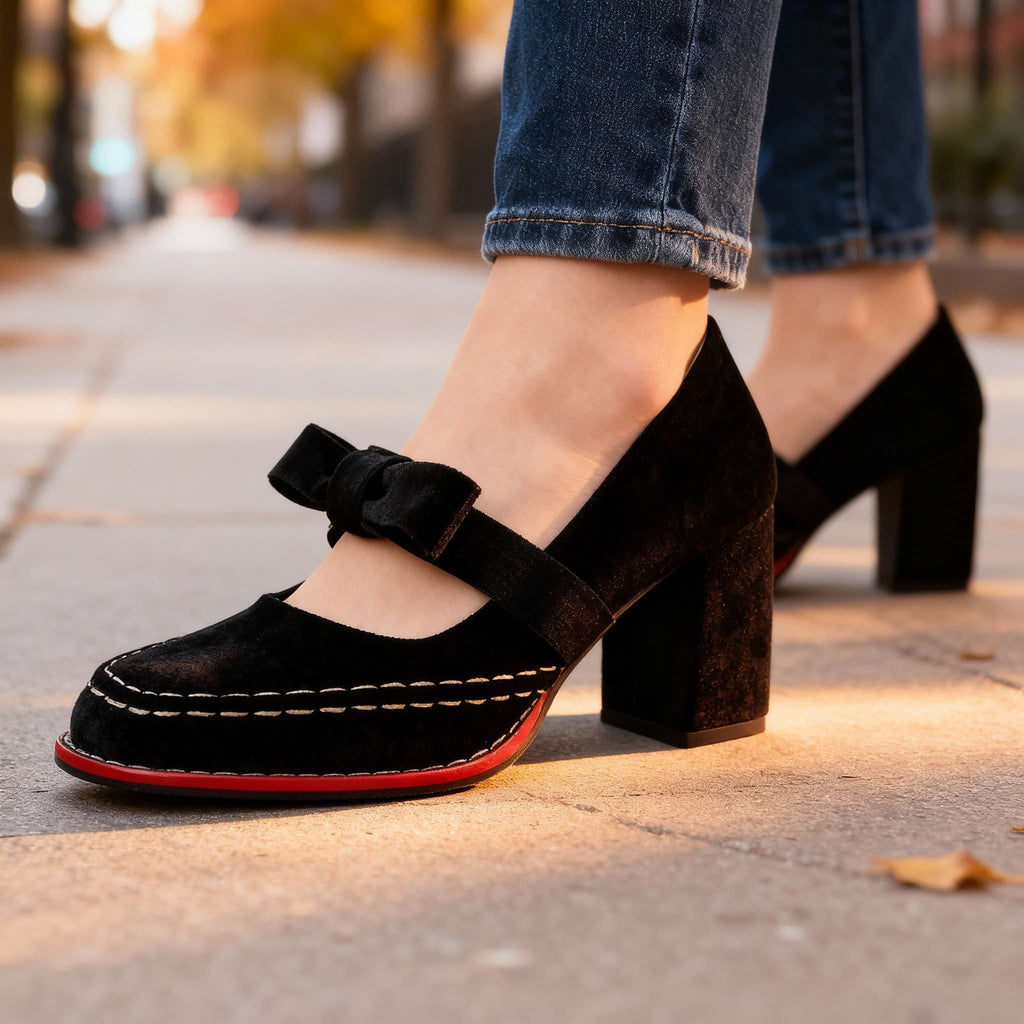 Corinne | Mary Jane Block Heel Pump