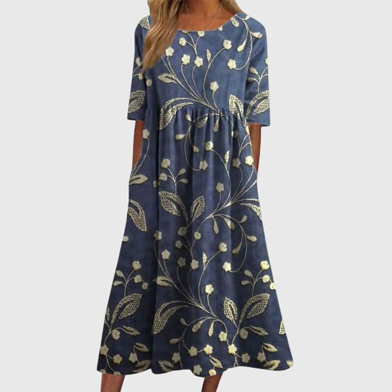 Paloma | Embroidered Midi Dress
