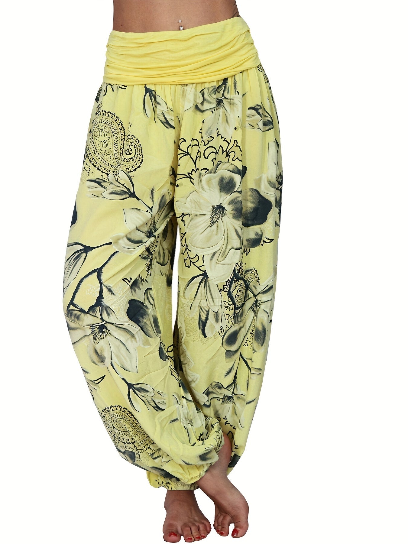 Solene | Floral Trousers