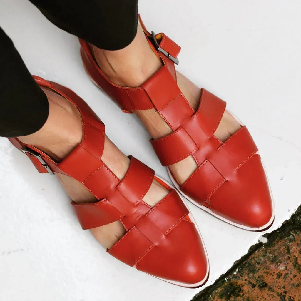 Cordelia | Woven Strap Flats