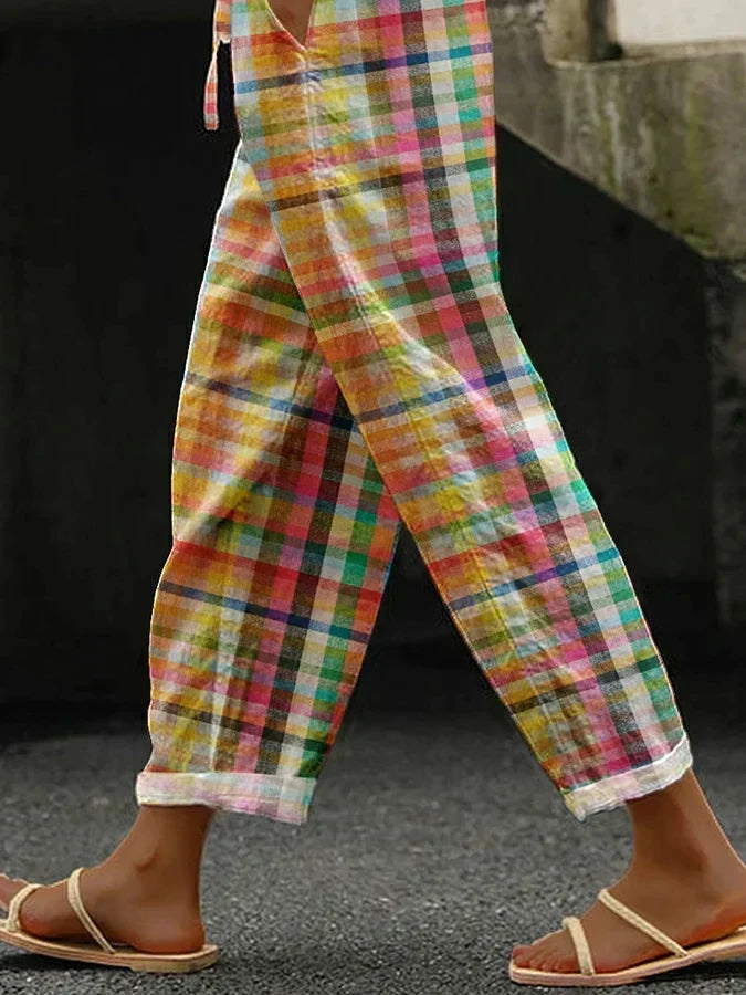 Kendra | Checked Trousers