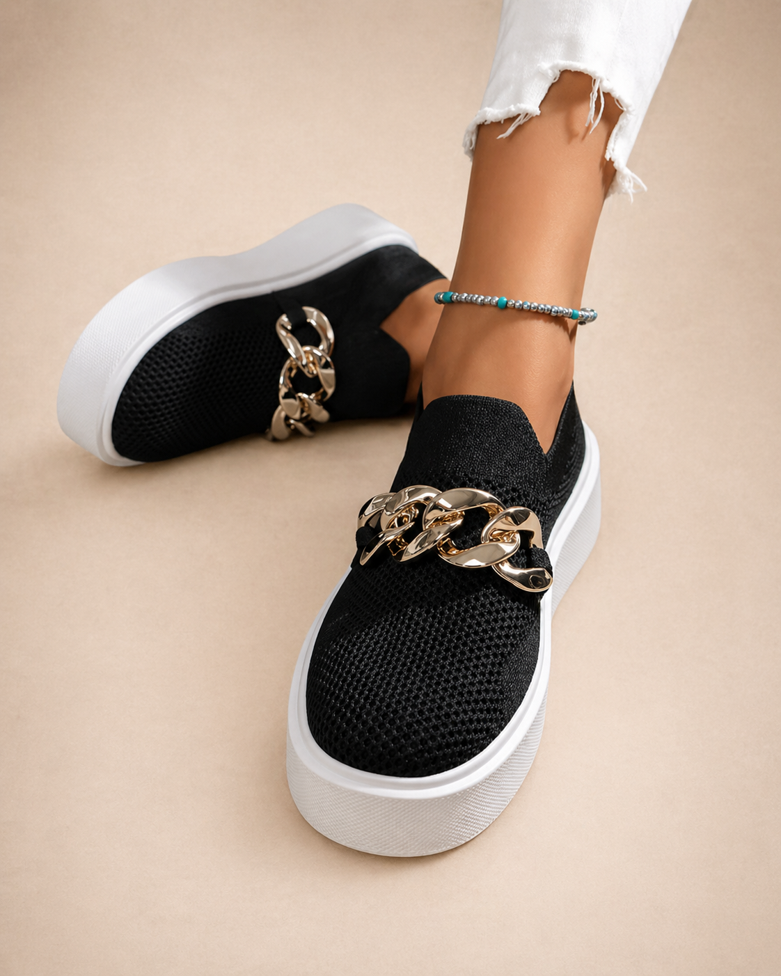 Scarlett | Chain-Detail Loafers