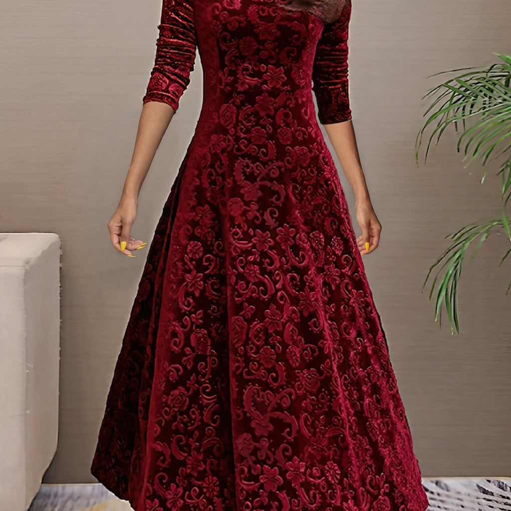 Clarissa | Festive Long-Sleeve Dress