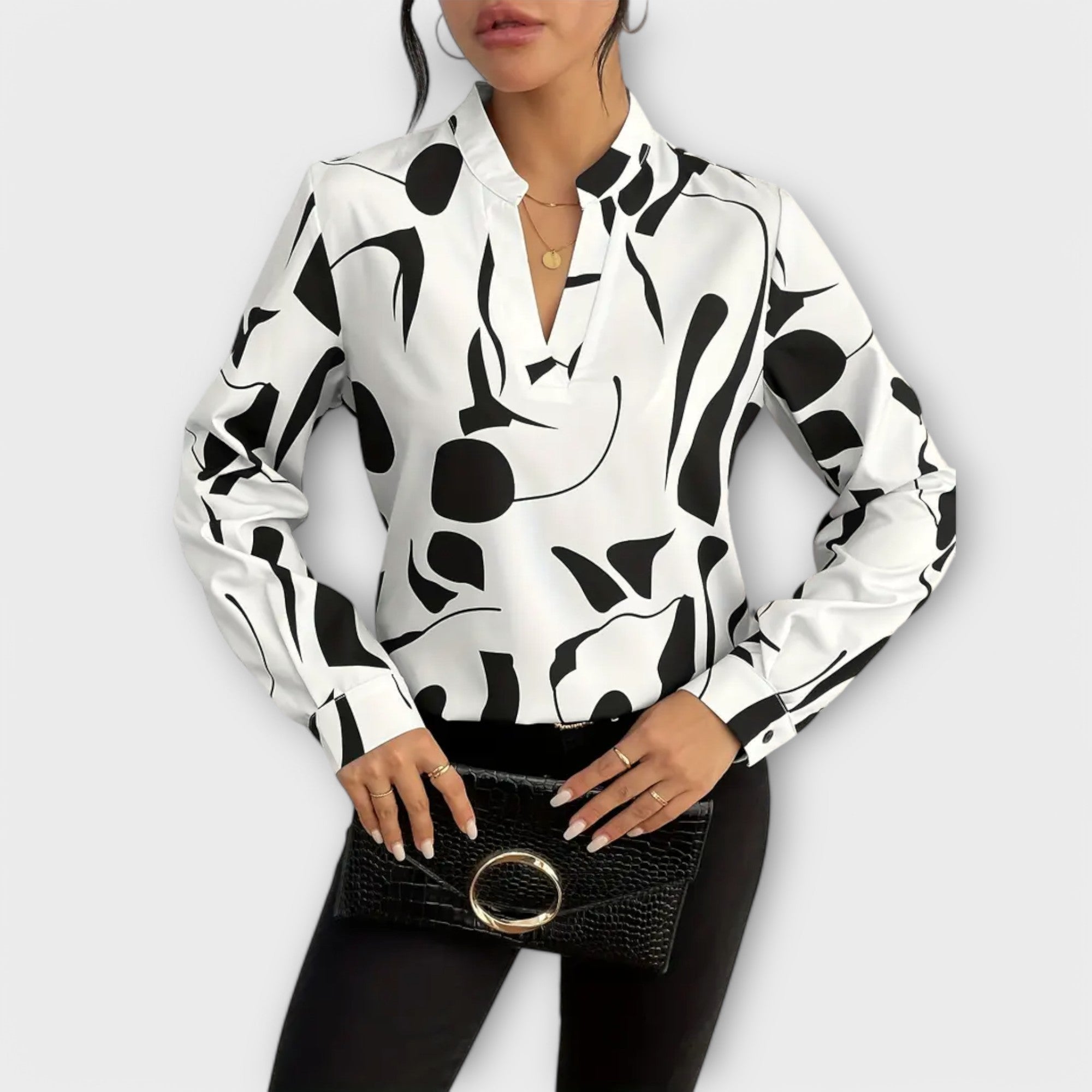 Lavinia | Geometric Print Blouse