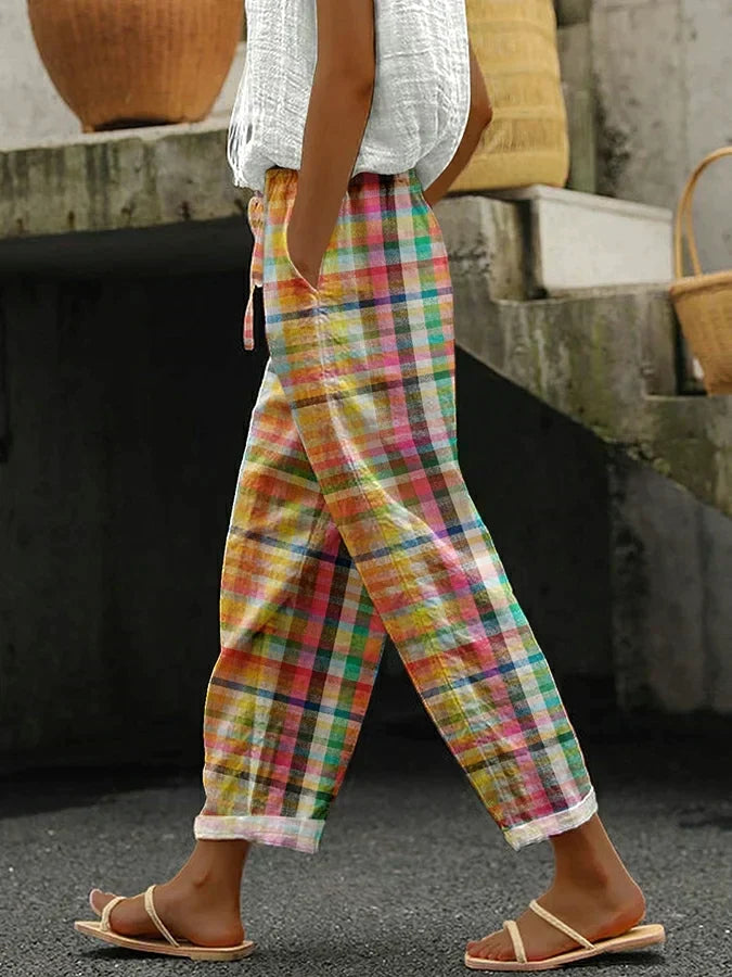 Kendra | Checked Trousers