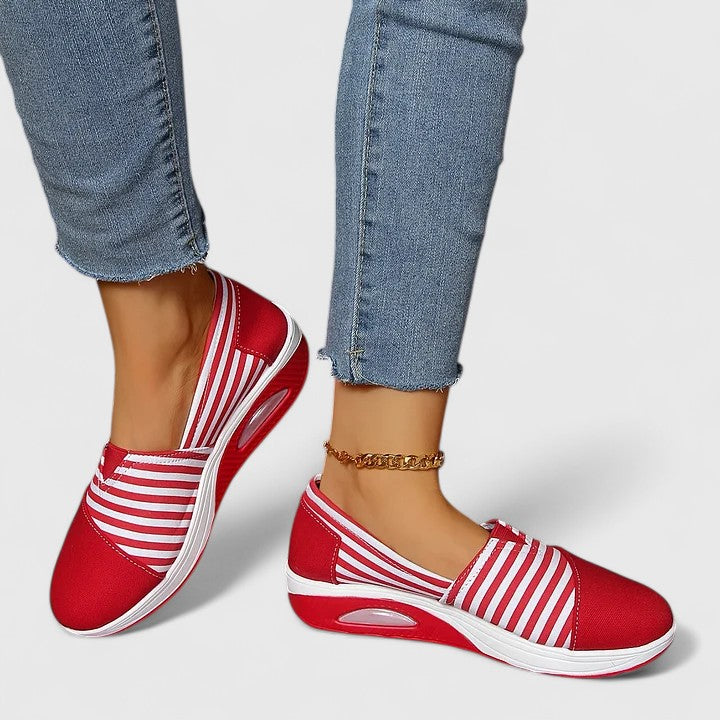 Jocelyn | Striped Slip-On Trainers