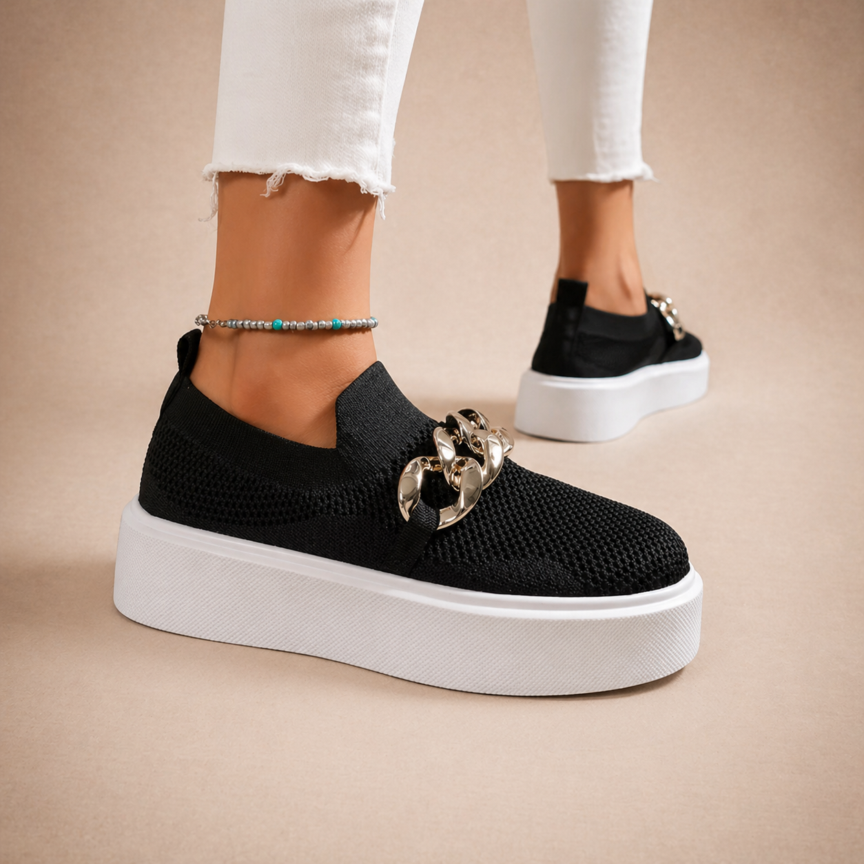 Scarlett | Chain-Detail Loafers