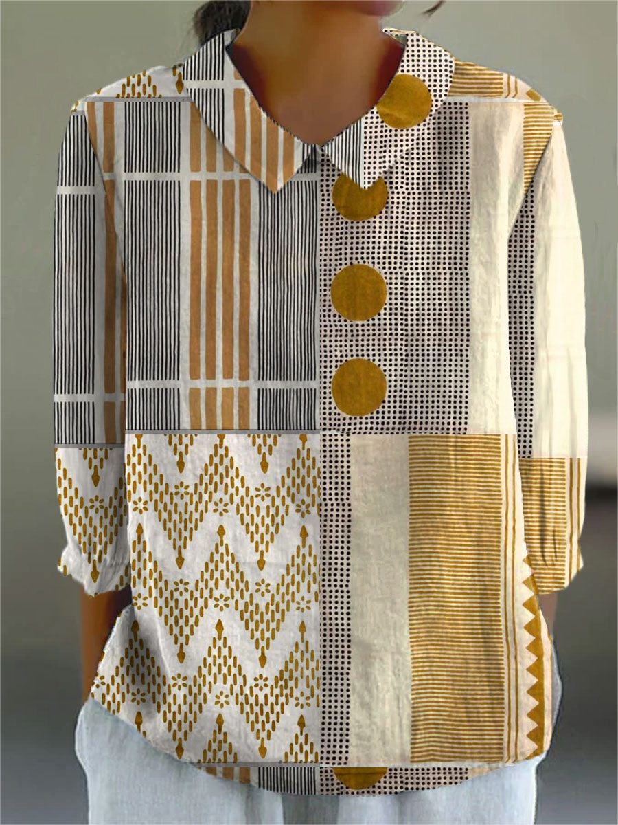 Evangeline | Patchwork Blouse