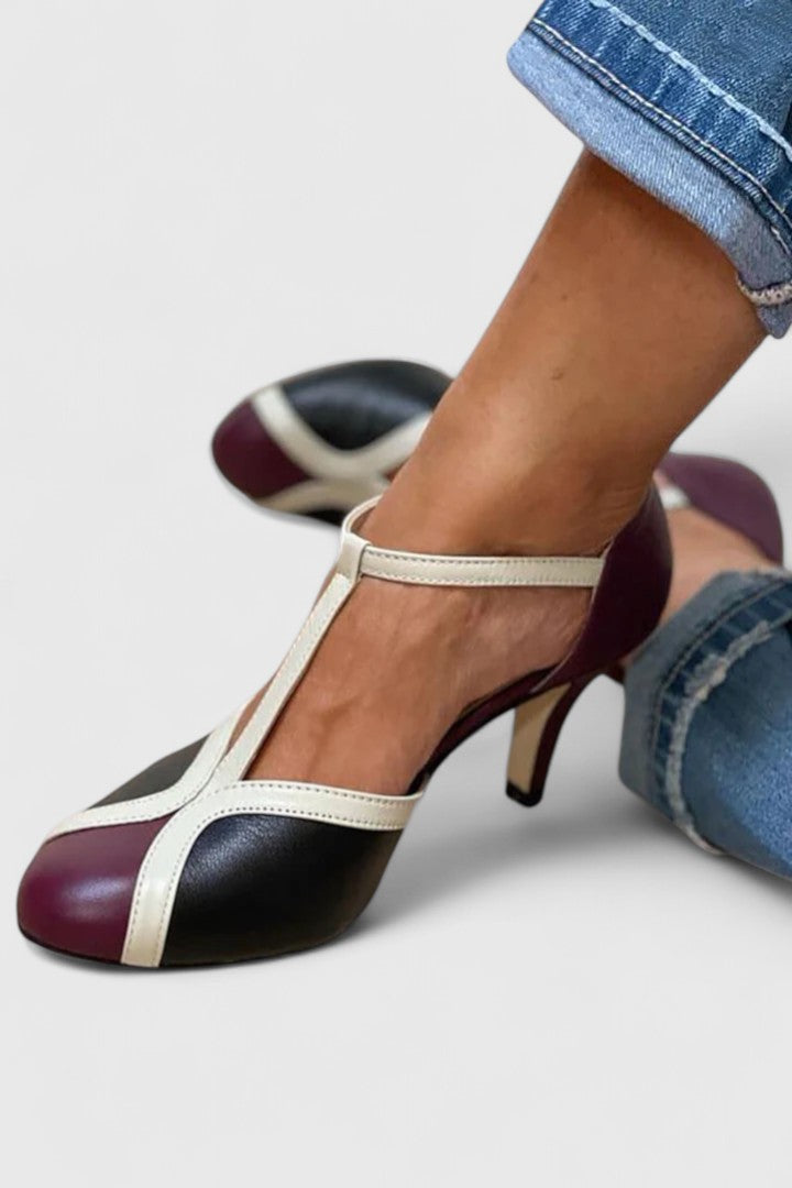 Susan | T-Strap Comfort Heels