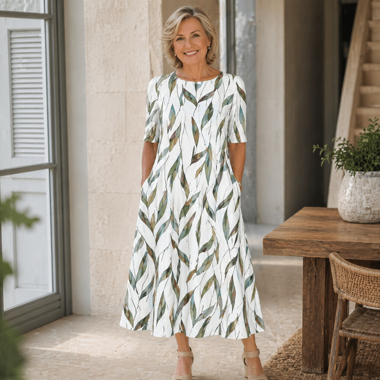 Ivy | Floral Midi Dress