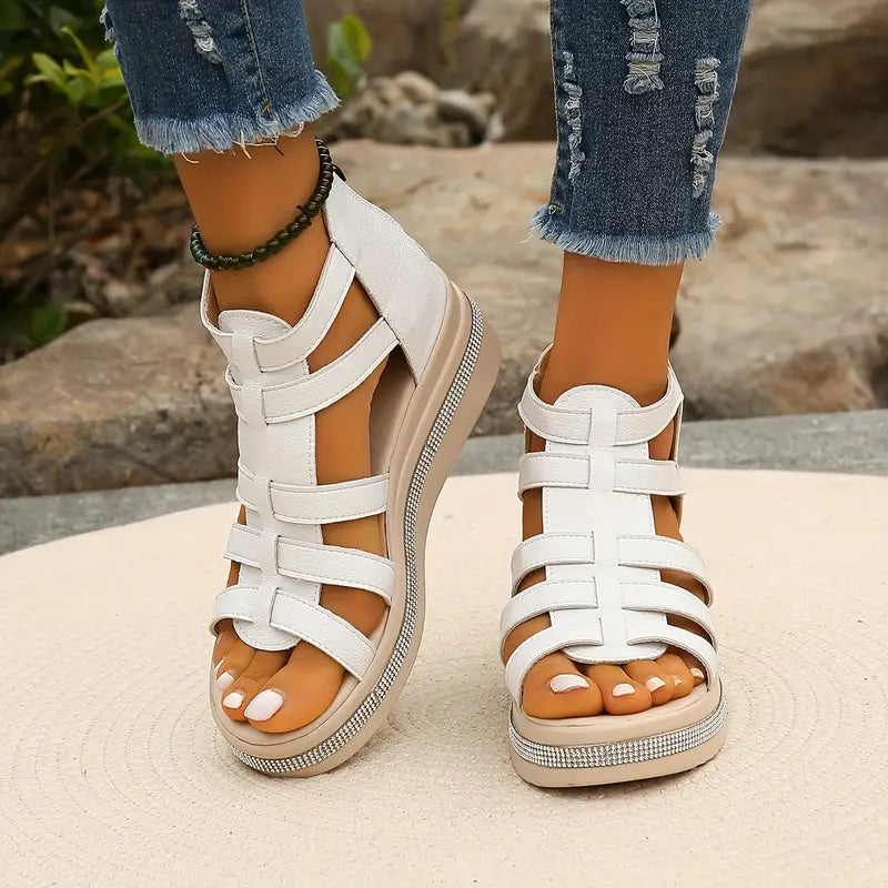 Clarissa | Rhinestone Comfort Sandals