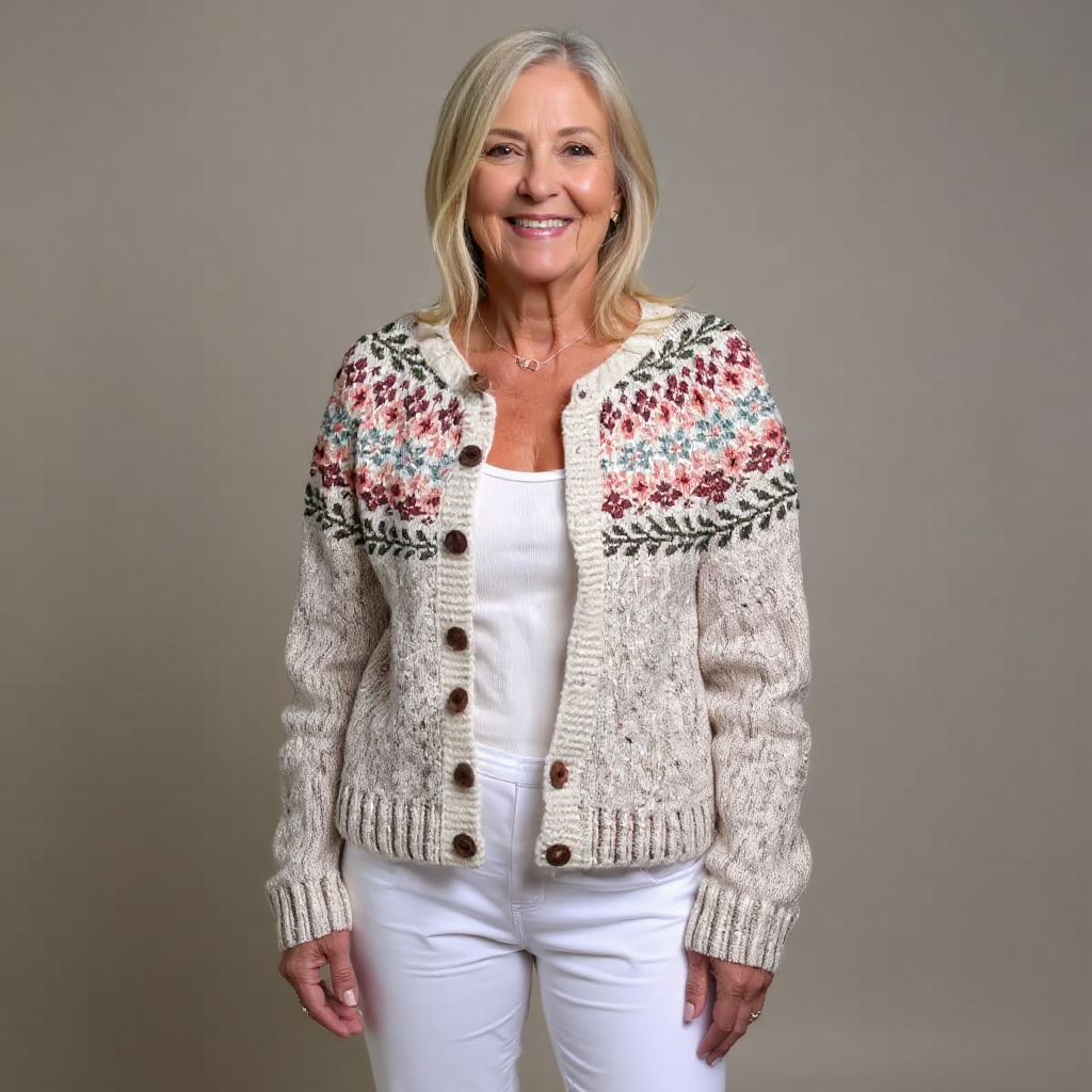 Petra | Patterned Knit Cardigan