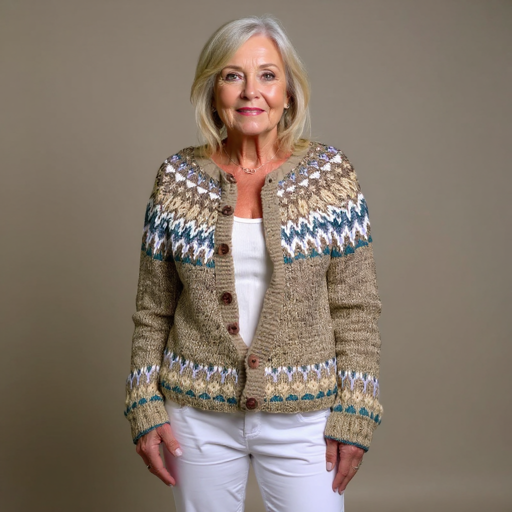 Rosetta | Patterned Knit Cardigan