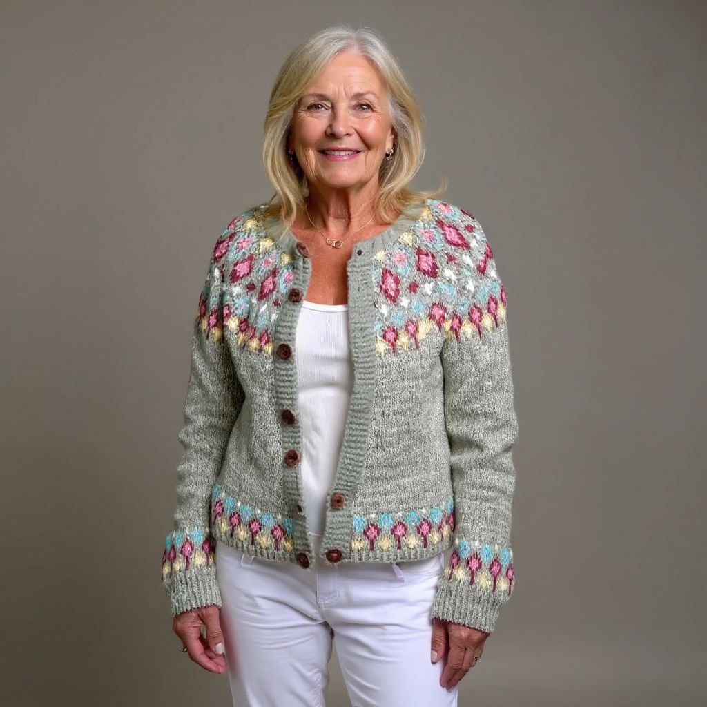 Rowena | Patterned Knit Cardigan