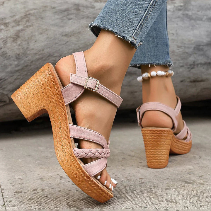 Freya Braided Platform Sandals
