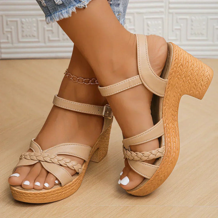 Freya Braided Platform Sandals