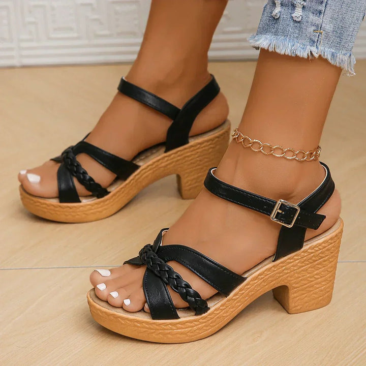 Freya Braided Platform Sandals