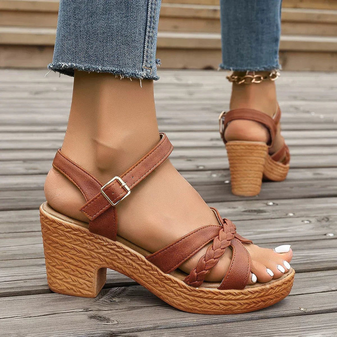 Freya Braided Platform Sandals