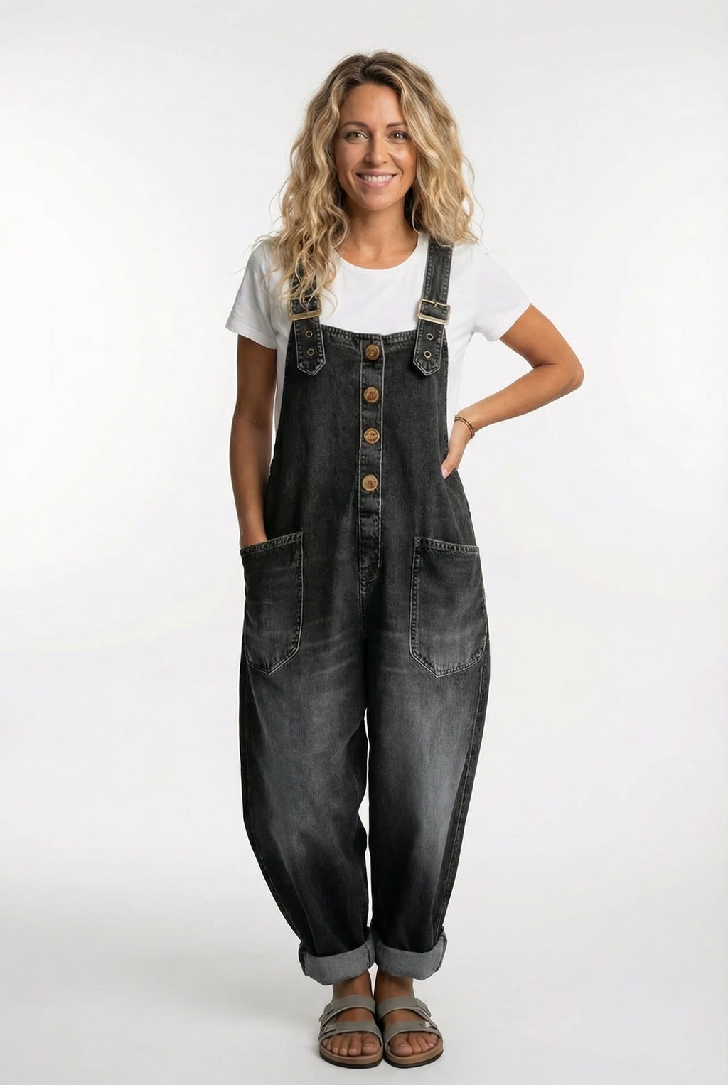 Noelia | Adjustable Buckle Dungarees