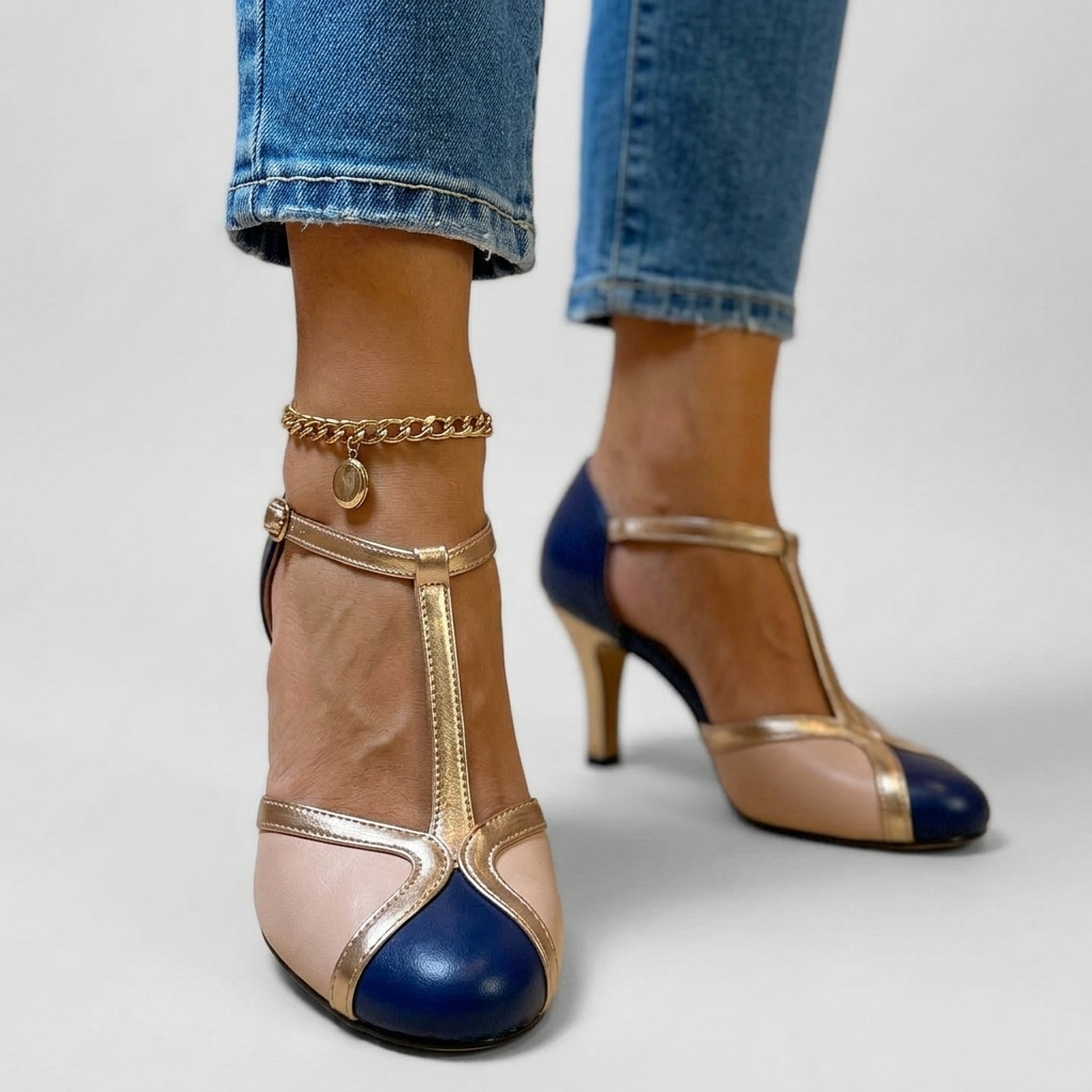 Susan | T-Strap Comfort Heels